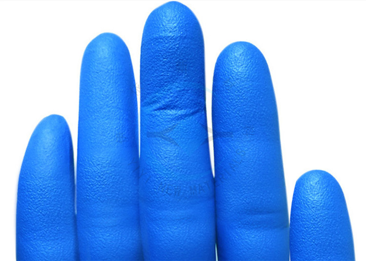 Blue Disposable Medical Gloves , Prevent Infected Medline Surgical Gloves