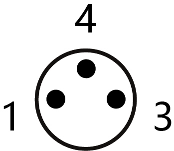 IP67 M8 Connector Field-Wireable Screw Terminals Male 3P