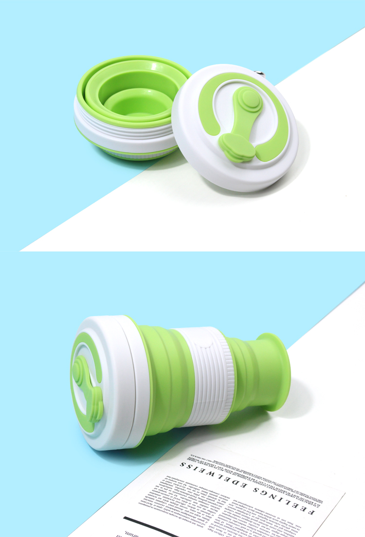 ECO Friendly 550ML Foldable Silicone Cup For Outdoor