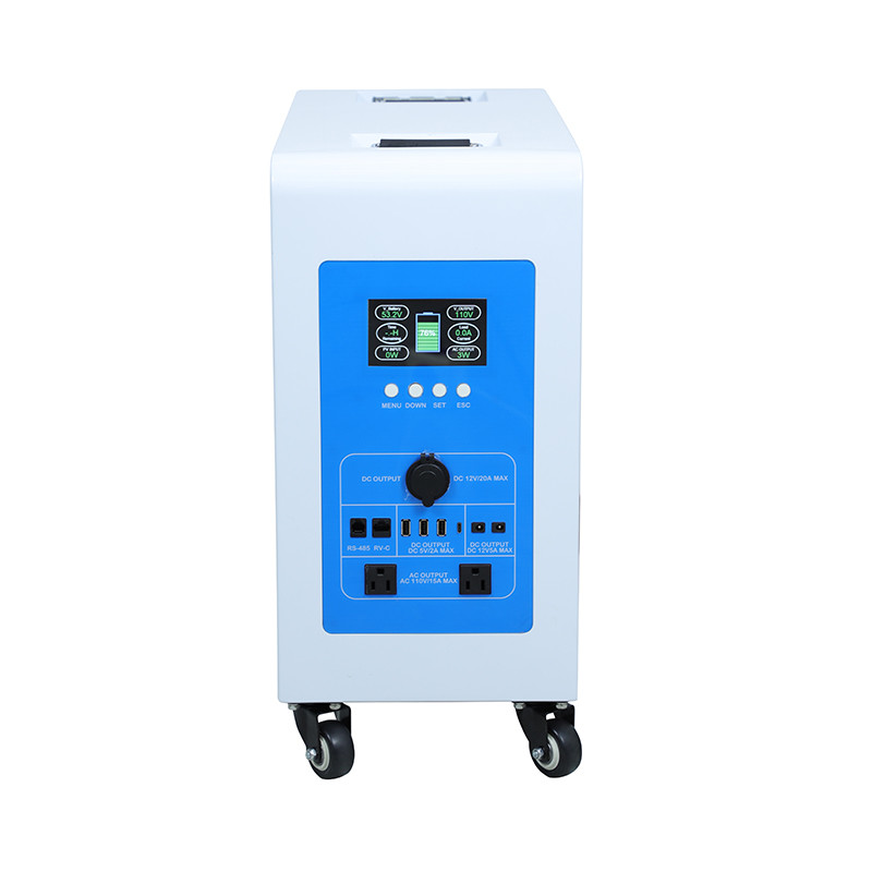 Outdoor Solar 3KW Portable Power Station LiFePO4 Battery Built In MPPT