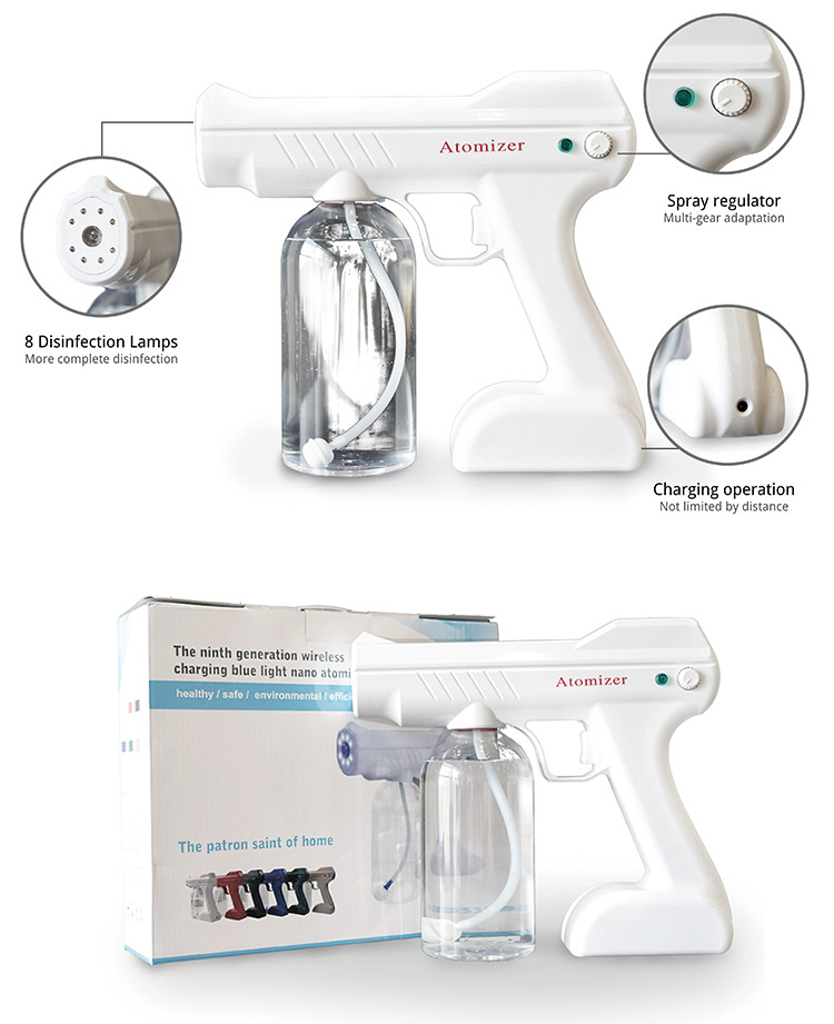 Five Colors Disinfection Spray Gun Multi Gear For Control Fast And Safe Charging