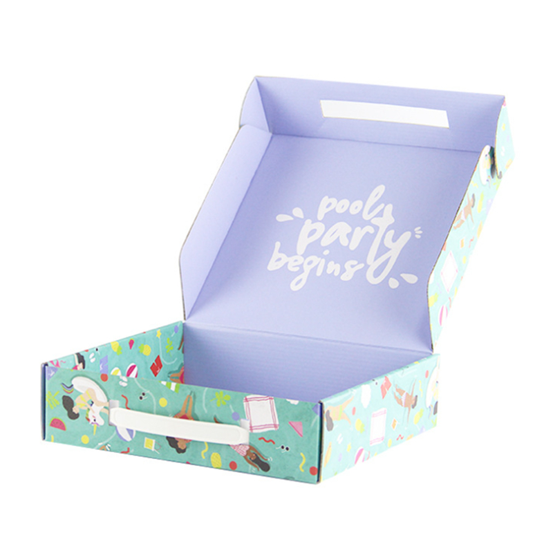 Custom Order Accepted Colorful Foldable Paper Corrugated Cardboard Mailer Box for Dress
