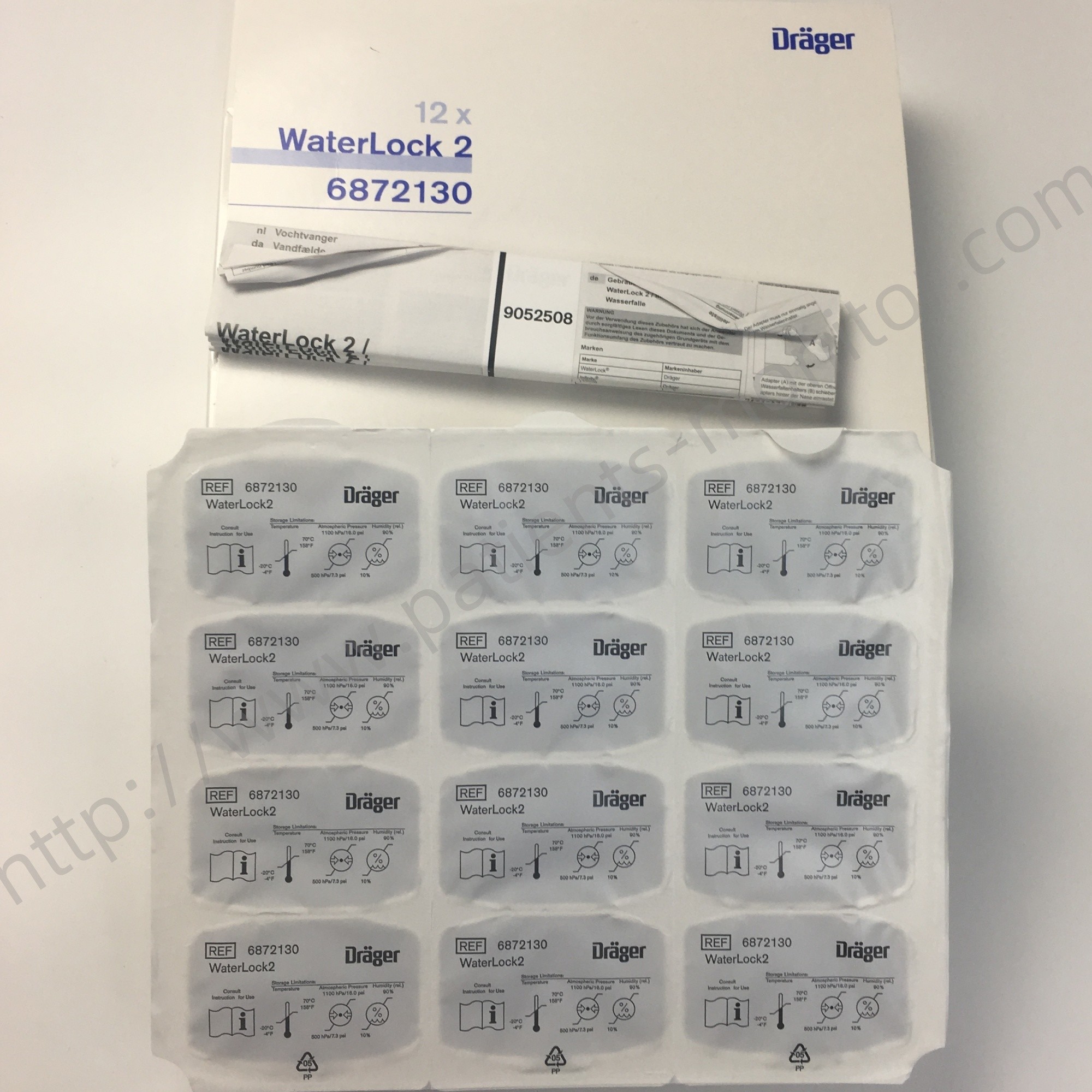 Drager 6872130 WaterLock2 Reusable Plastic Replacement Parts For Ventilator Machine 12pcs Per Box