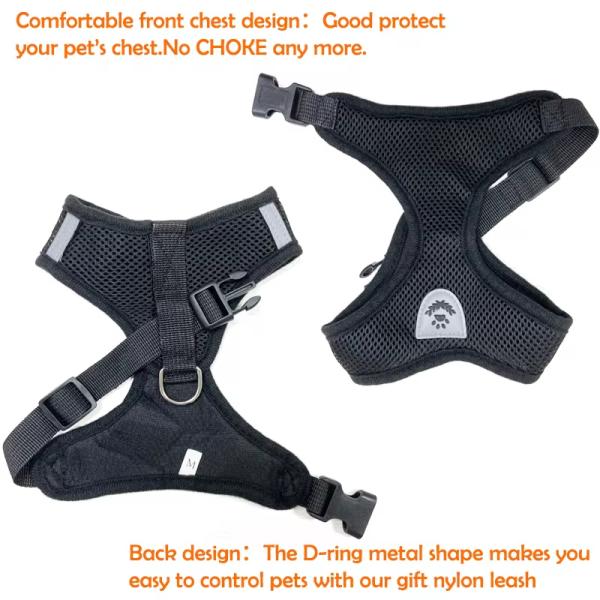 Adjustable Dog Pet Harness Padded No Pull Dog Vest Reflective