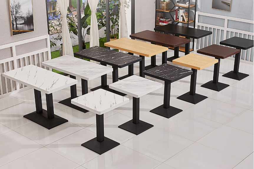 Outdoor Velvet Restaurant Dining Table And Chairs Set Fabric 160cm 180cm Modern