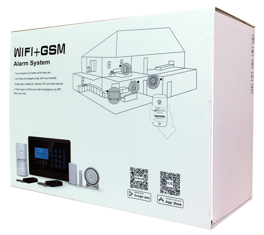Wireless Wired Smart Burglar Alarm System WIFI GSM