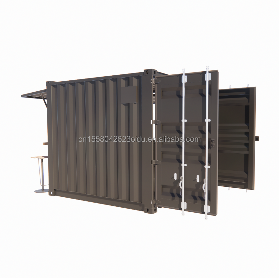 Moisture-Proof 10 Foot Mini Pop-Up Store Container for Coffee Shop/Bar/Fast Food Restaurant/Convenience Store/Kiosk/Booth
