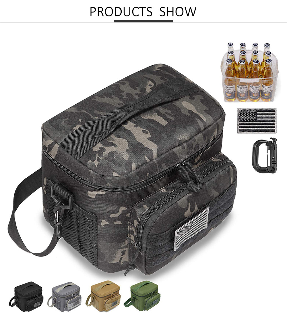 Portable Large Leakproof Lunch Bag Adult with Shoulder Strap and Side Pocket