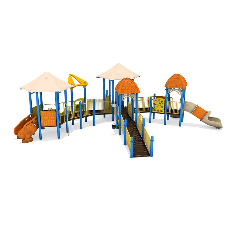 Theme Park Kids Galvanized Pipe Outdoor Slide Playground Anti Crack