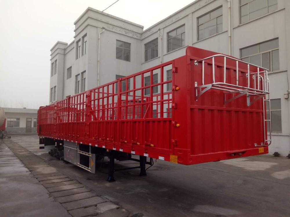 Stainless Steel 3 Axle Cargo Trailer / Skeleton Semi Trailer For Construction Site