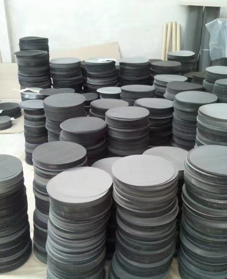Polished Wire 304 Stainless Steel Mesh Filter Discs 250mm Diameter Wear Proof