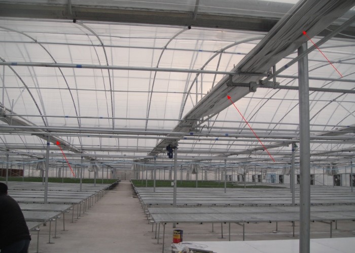 Farm Agriculture Greenhouse Equipments Multi Span Glass Inner Outer Shading System
