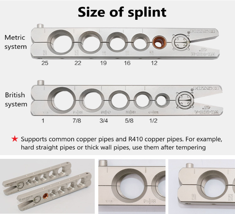 Copper 13pcs AC Refrigeration Flaring Tool Kit For R410a Refrigerant