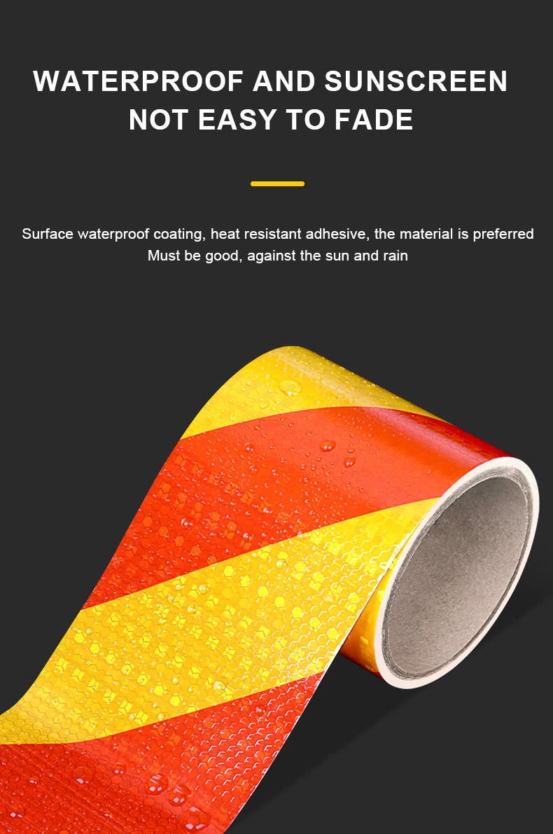 PVC Crystal Lattice Self-Adhesive Vehicle Conspicuity Traffic Safety Warning Reflective Tape Extraordinary Stickiness