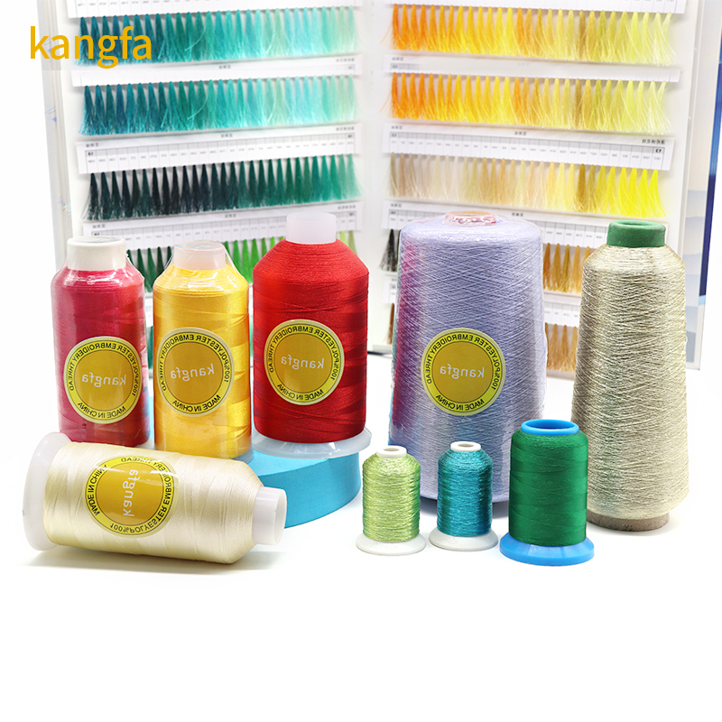 Low MOQ 4000Y 120D/2 High Tenacity Polyester Embroidery Thread for Machine Embroidery