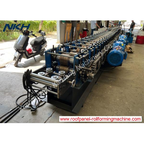 Fully Automatic Strut Bracket Channel Rolling Machine , Unistrut Channel Making