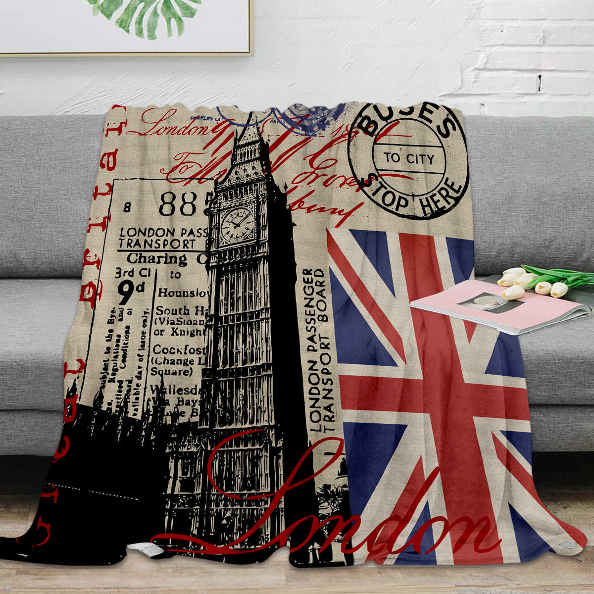 OEM Super Soft Flannel Blanket 50*60 inch Digital Printing