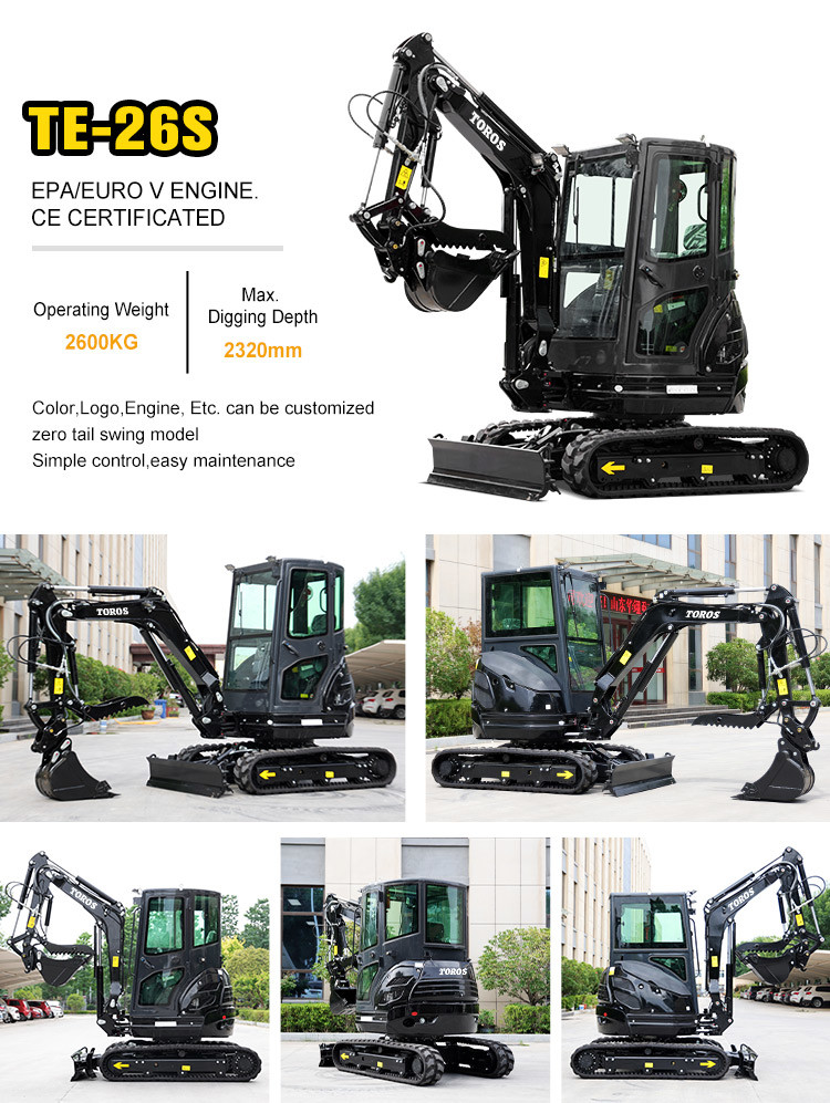 Compact Reliable TE-35s Mini Hydraulic Excavator With 0.09m3 Bucket Capacity