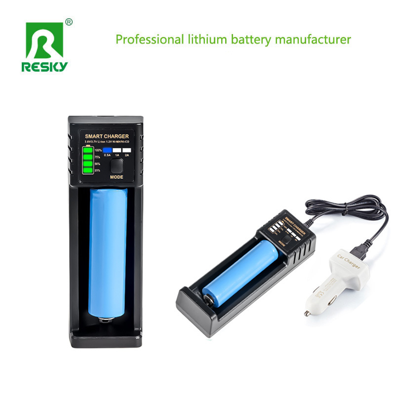 1.2V Rechargeable Battery Charger Ni-MH Ni-CD Smart 1 Slot USB Smart Charger