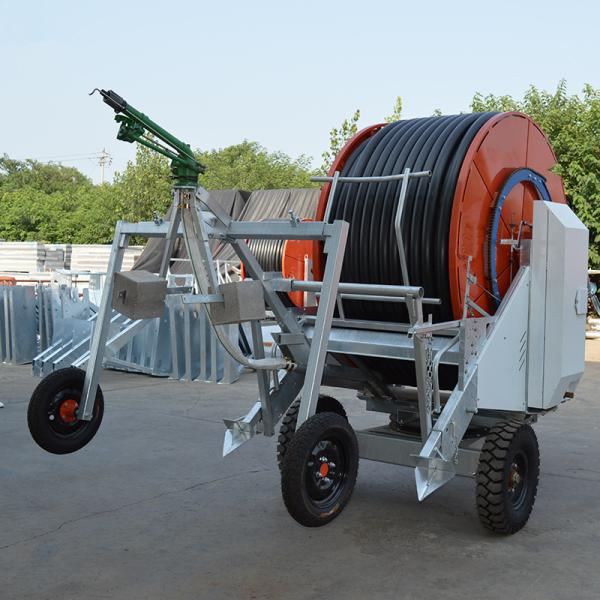 Advanced Agriculture Hose Reel Irrigation System Powerful Versatile with Truss Adjustable Spray 236 cm Diameter