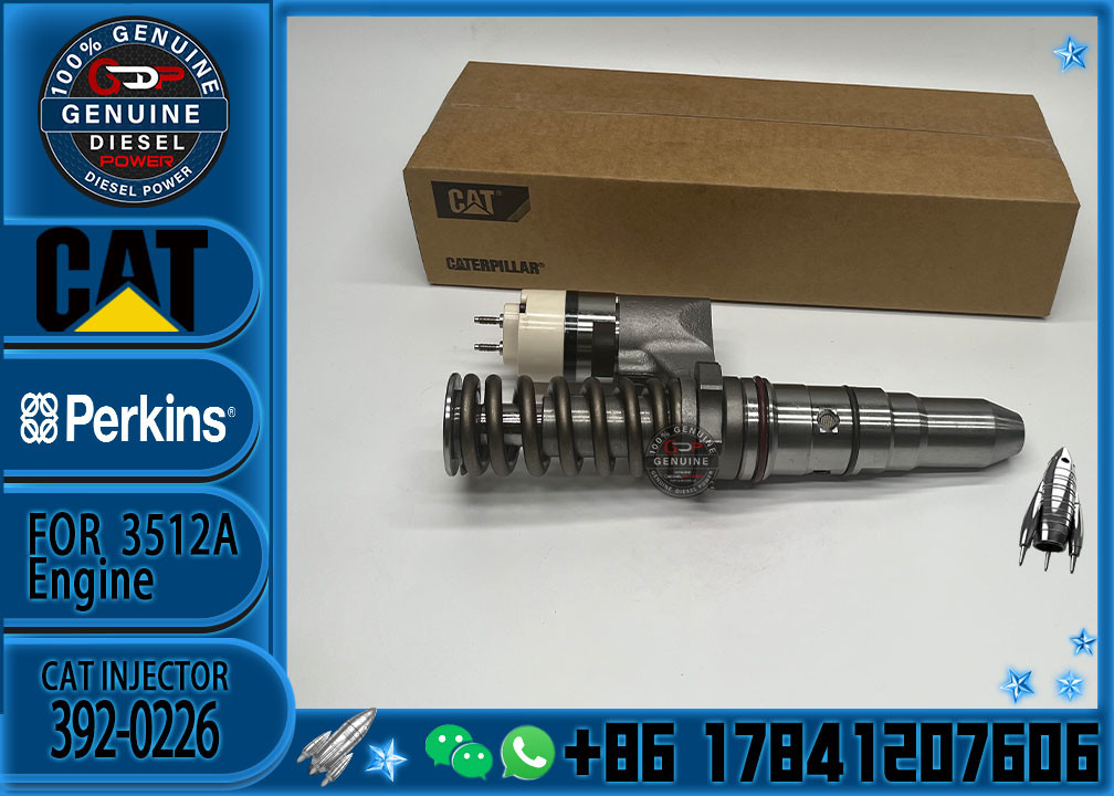 Common rail injector fuel injecto 250-1304 392-0225 250-1303 392-0226 for 3512B Excavator 3512C 3516B 3516C