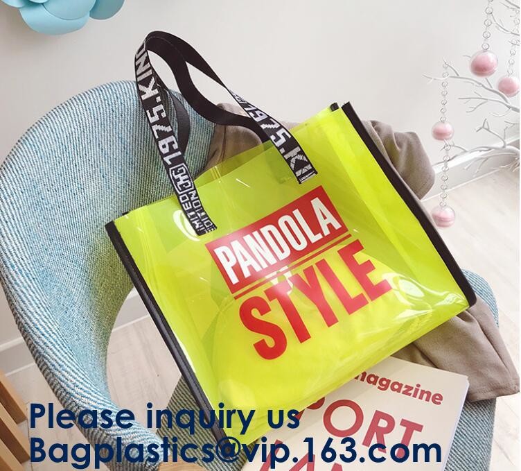 Beach Pvc Tote Bag,Women-Lightweight Hologram Tote Bag Laser PU Shoulder Bag Laser PU Leather