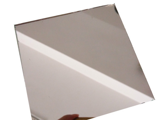 Lead Free Silver Coated Mirror , Decorative Silver Tinted Glass For Windows For Homes