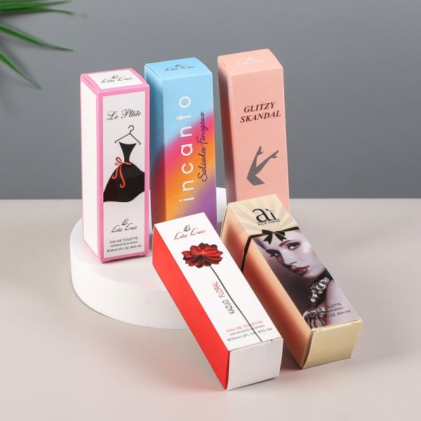 Printed Paper Boxes White Cardboard Coated Paper With Hot Stamping And UV Coating Options Custom