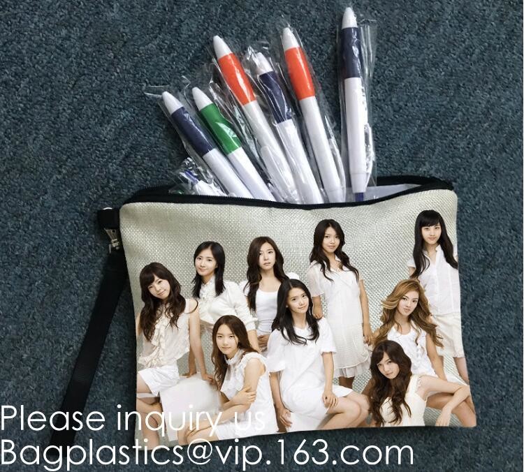 Stationery products Pencil Pouch Pvc Portable Pencil Case For Students,3 Ring Binder Zippered Pencil Pouches with Clear