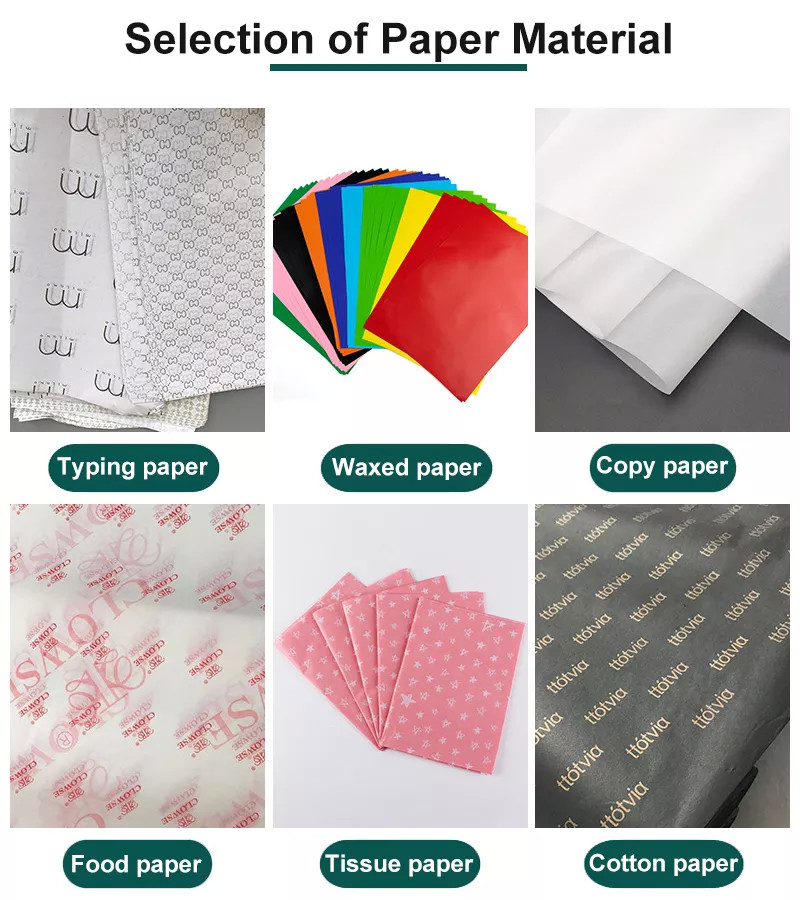 Custom Gold Foil Wood Pulp Tissue Paper Sheets For Gift Rose Gold