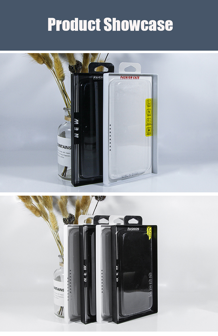 Custom Printed Logo Clear PVC Phone Case Packaging Box Electronics Products Packaging Boxes