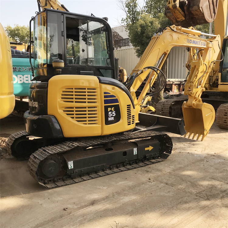 Good Condition 5 Ton Mini Used Komatsu PC55MR Crawler Excavator with Thumb from Japan