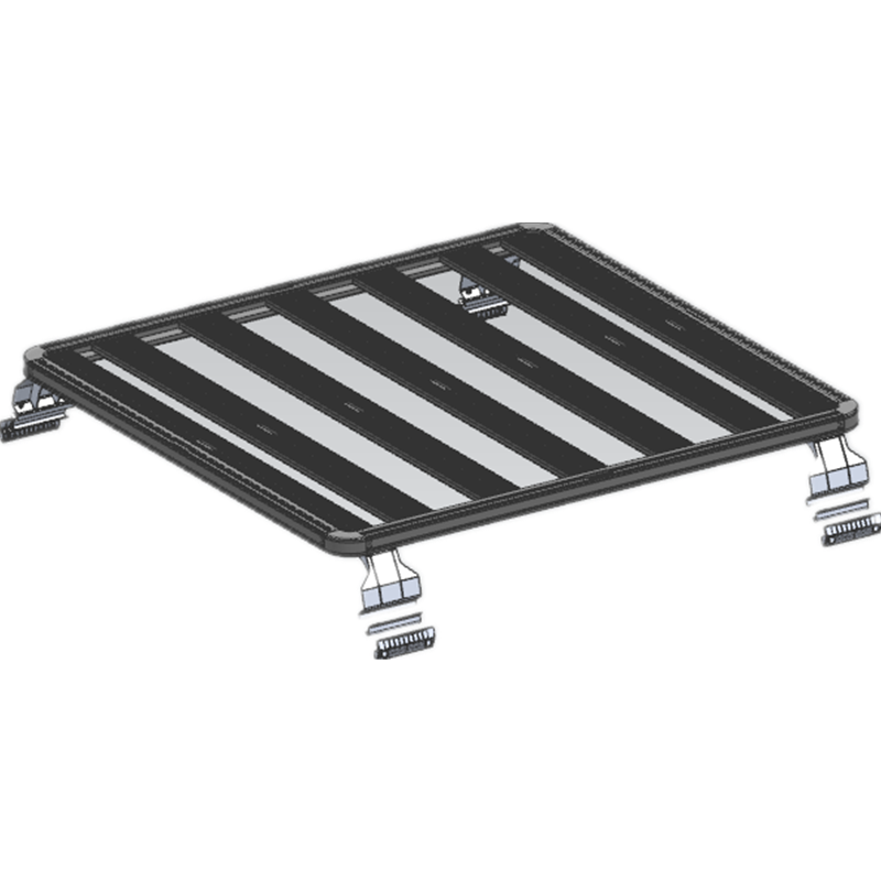 Universal 4X4 Aluminium Steel Cargo Carrier Basket Roof Rack for SUV Jimny Fj Cruiser 4runner 1540X1425mm