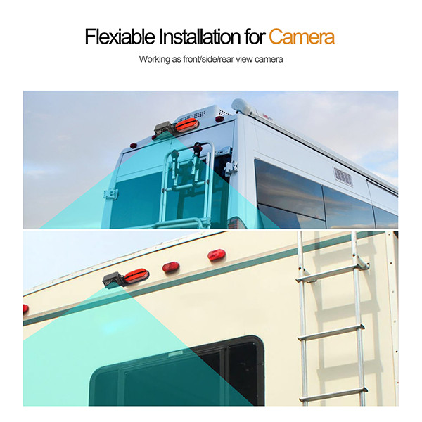 High Brightness RV Wireless Backup Cameras System Metal Material