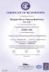 Qingdao Shun Cheong Rubber machinery Manufacturing Co., Ltd. Certifications