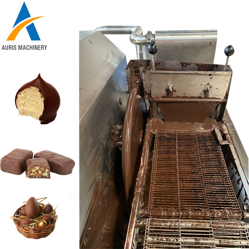 15kg 30kg 60kg Chocolate Making Machine Coating Covering Machine For Waffer Cookies