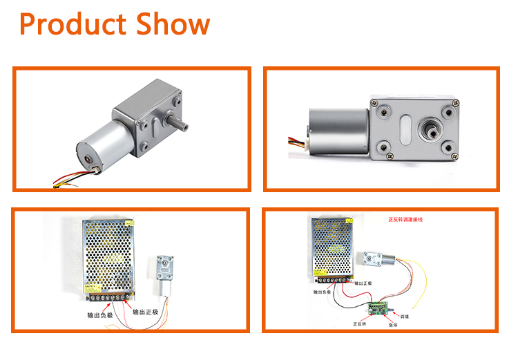 Faradyi custom micro brushless DC turbo worm gear motor speed control small motor 12v24v self-locking gear