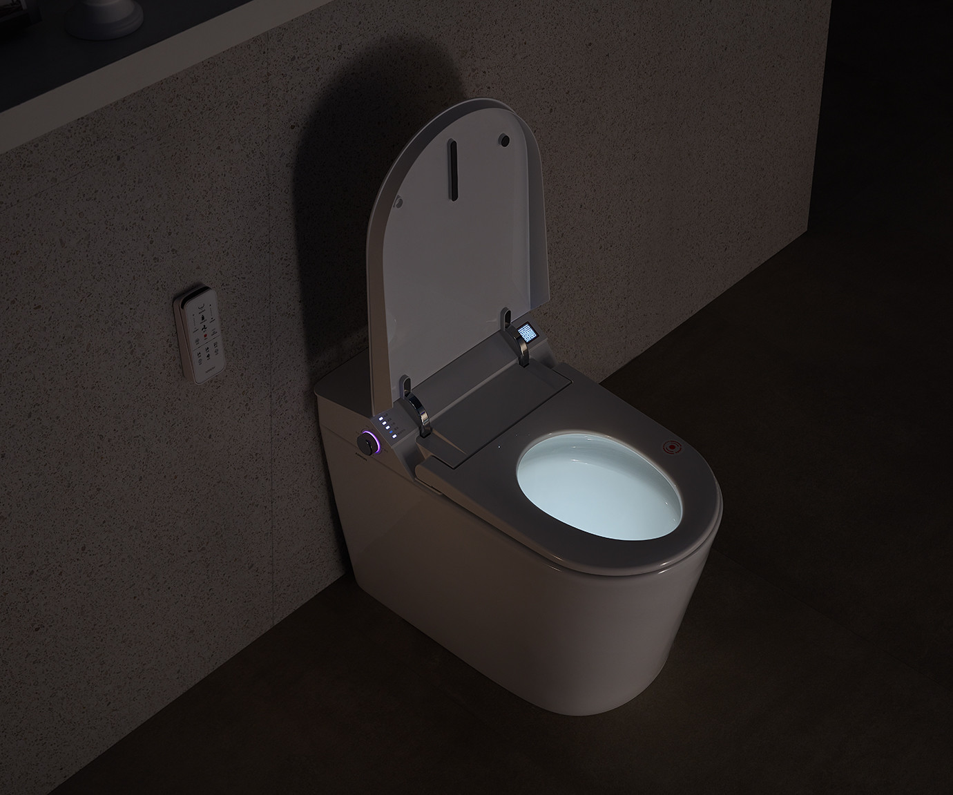 Bathroom Smart Wc Seat Ceramic One Piece S trap Water Temperature Adjustment