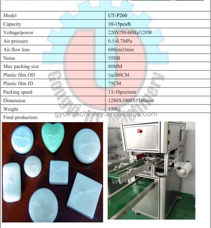 2024 Full Automatic Handmade Soap Bar Toilet Soap Film Stretch Wrapping Packaging Machine