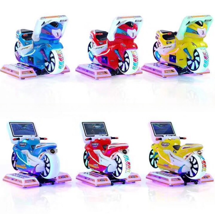 2022 Low Price Moto Kiddie Rides Amusement Machine 4D Motorcycle Driving Games