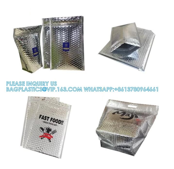 Insulation Bags Ex-Factory Price Custom Printed Popular Plastic Aluminum Foil Cooler Ice Bag For Food With Handle