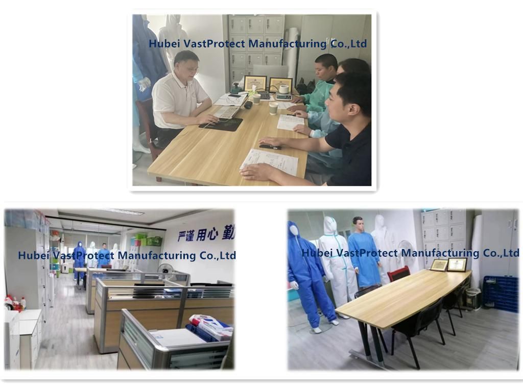 Industrial Safety PPE Supplies Non-Woven Consumables Visitor Jacket Coat Tyvek Microporous SMS PP Disposable Lab Coat