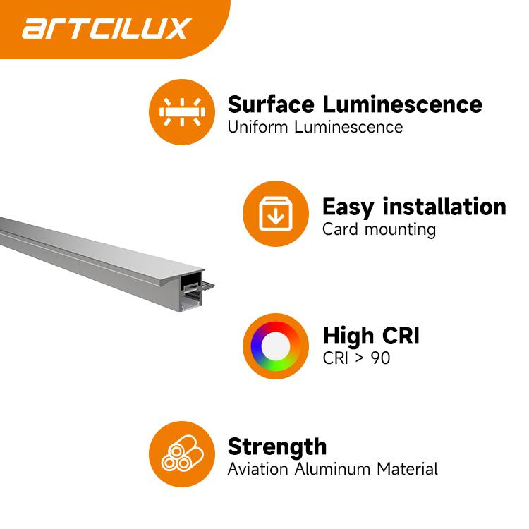 80lm/W Aluminum LED Strip Light 3000K 4000K 6000K With Hand Shaking LED Sensor