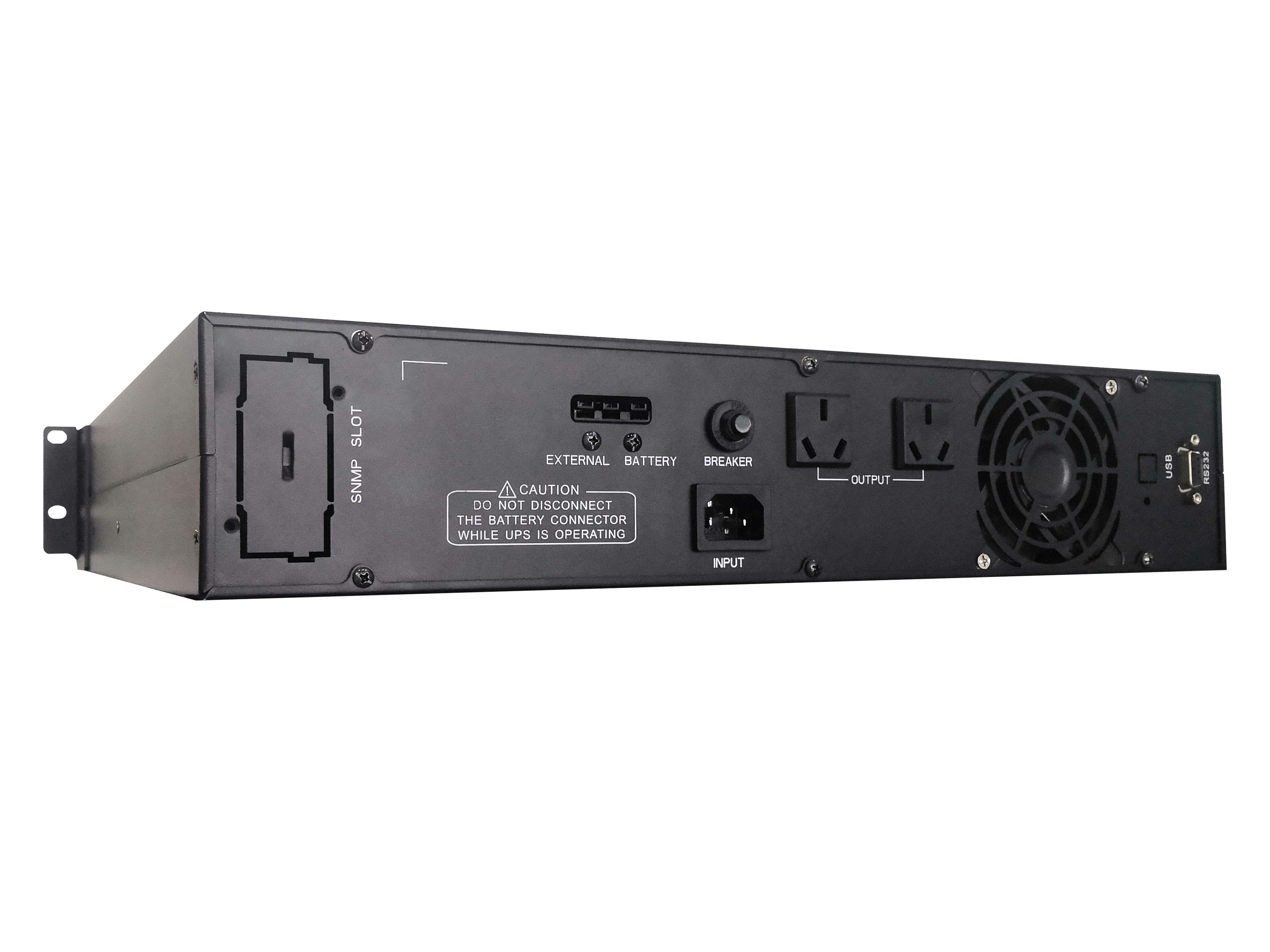 Data Center Rack Mounted Ups Systems 1kva Pure Sine Wave 12 Months Warranty