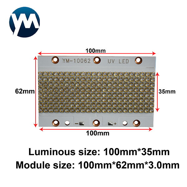 UV LED Module 520W 3535 3W Quartz Lens LED Chip UV LED Module For Curing