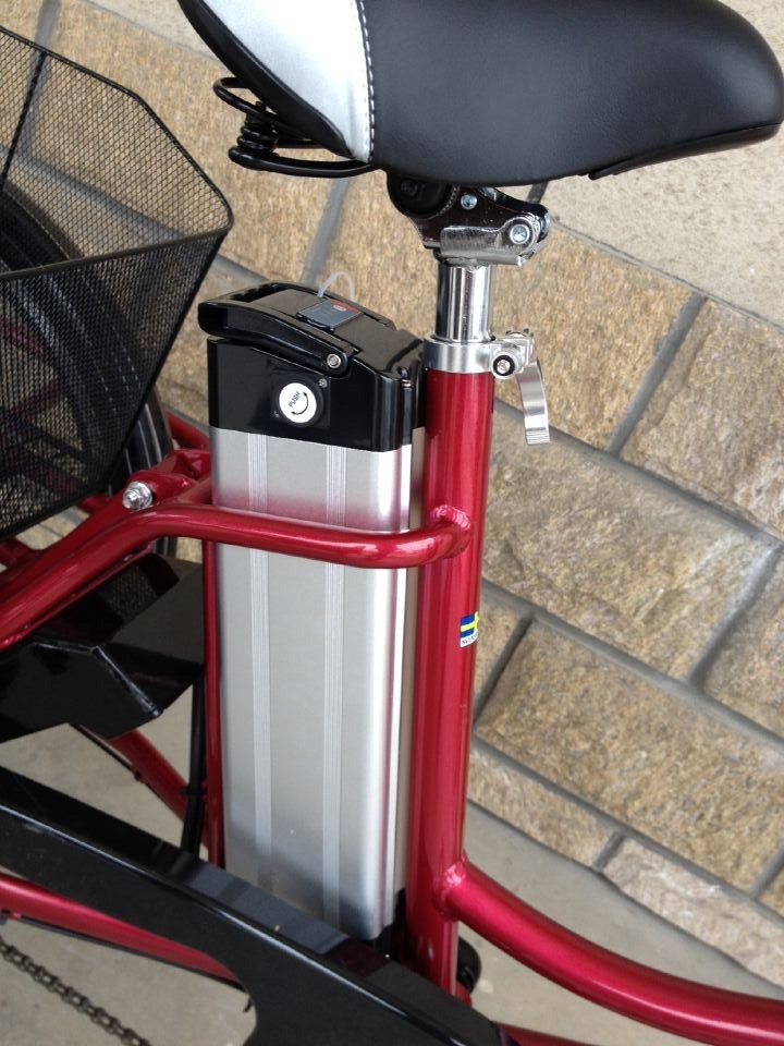 36V 10Ah Lithium Battery 3 Wheel Electric Tricycle Foldable Electric Trike For Adults