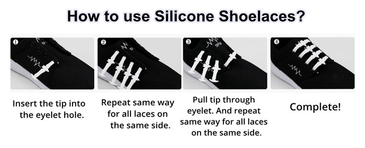 Elastic Adjustable Silicone Gifts Rubber Slip Sneaker Shoelaces All Match Fashion