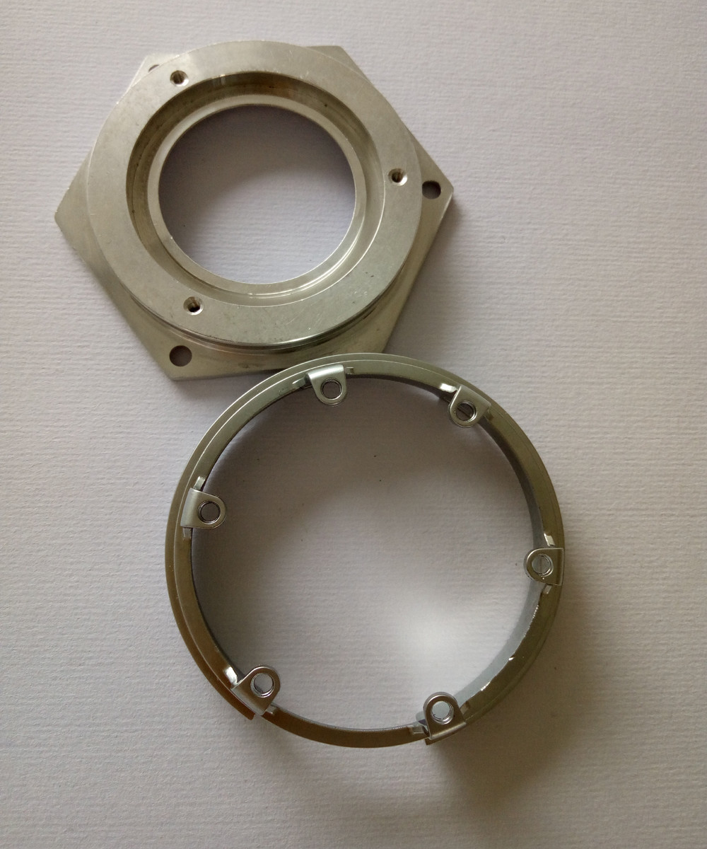 Silver Color Metal Stamping Parts , Sheet Metal Fabrication For Machinery Spare Parts