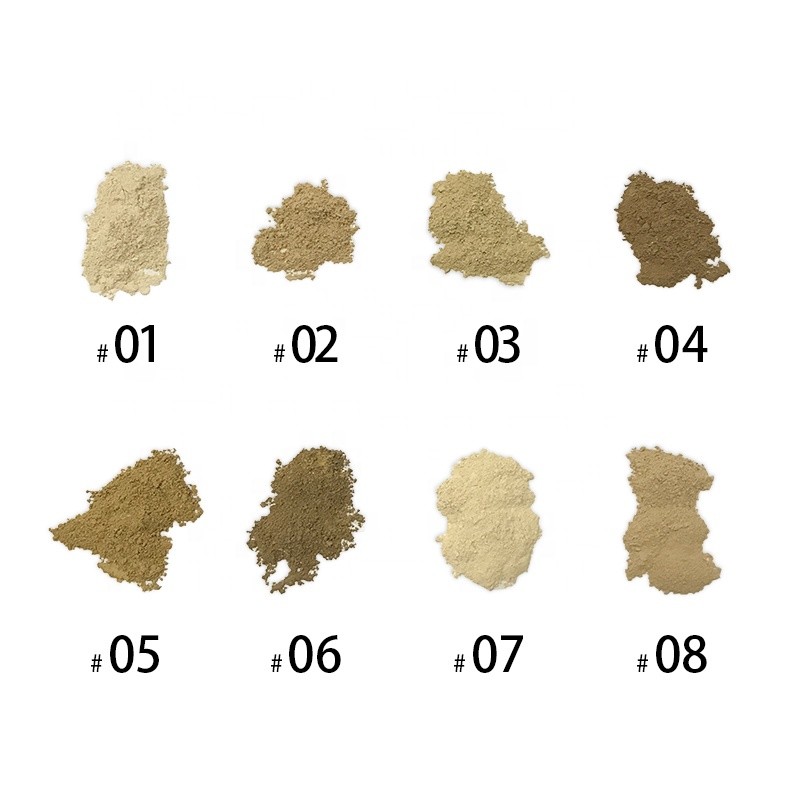 ISO Translucent 8 Color Loose Mineral Powder Vegan Cosmetics Makeup Powder