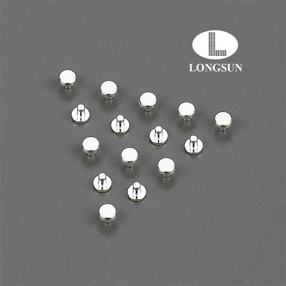 Elelectrical Silver Contact Rivets Bimetal AgCu Solid For Micro Switches